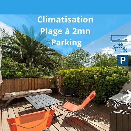Le Murmure Du Palmier * Mer A 2 Min * Parking Prive * Terrasse La Grande Motte Exterior photo